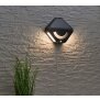 LED Wandleuchte Solar Außenbereich Dämmerungssensor 45 Auslösungen Nachtlicht Diamant