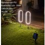 Solar LED Wegeleuchte Gartenleuchte Außenbeleuchtung warmweiß wasserdicht mit Solar Panel - oval