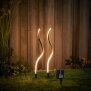 Solar LED Wegeleuchte Gartenleuchte Außenbeleuchtung warmweiß wasserdicht mit Solar Panel - twisted