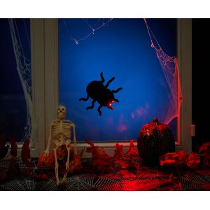 Ferngesteuerte Halloween-Spinne 360° Rotation Leuchtende Augen Bewegliche Beine Kletterfähig