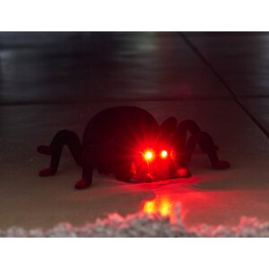 Ferngesteuerte Halloween-Spinne 360° Rotation Leuchtende Augen Bewegliche Beine Kletterfähig