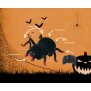 Ferngesteuerte Halloween-Spinne 360° Rotation Leuchtende Augen Bewegliche Beine Kletterfähig