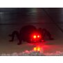 Ferngesteuerte Halloween-Spinne 360° Rotation Leuchtende Augen Bewegliche Beine Kletterfähig