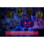 Halloween Spooky Soundbox Pumpkinface mit gruseligen Geräuschen roten LEDs Bewegungsmelder  Akku