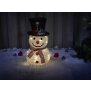 B-Ware Mini LED Schneemann Weihnachtsdeko 70cm hoch mit 45 integrierten warmweißen LEDs