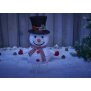 B-Ware Mini LED Schneemann Weihnachtsdeko 70cm hoch mit 45 integrierten warmweißen LEDs