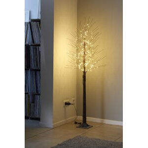 B-Ware Festlicher 150 cm LED Baum mit Schneeverzierung  240 Warmweiße LEDs, 5 Meter Kabel &