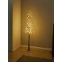 B-Ware Festlicher 150 cm LED Baum mit Schneeverzierung  240 Warmweiße LEDs, 5 Meter Kabel &