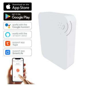 Wifi Wassermelder mit Tuya App 2er-Set  Kompaktes Alarmsystem für Keller, Küche & Bad