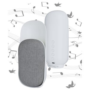 3in1 Nature Sound Box LED Nachtlicht mit Bluetooth Lautsprecher und Naturgeräuschen Ideale weiß