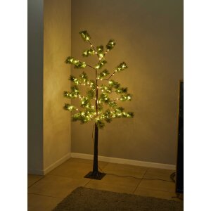 B-Ware LED Baum Tannenbaum Nadelbaum Braun 3,6W 150 LEDs 150cm hoch