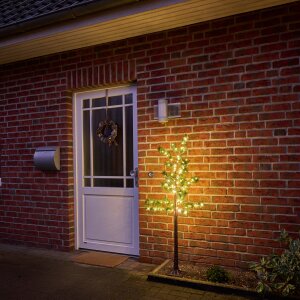 B-Ware LED Baum Tannenbaum Nadelbaum Braun 3,6W 150 LEDs 150cm hoch