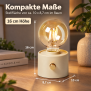 Vintage LED Akku-Tischleuchte Edison Glühbirne stufenlos dimmbar USB-C Beige