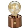 Vintage Akku Glühbirne Edison LED Tischlampe USB-C dimmbar mit Drehschalter  moderne Dekoration Bronze