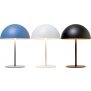 LED Metall Akku Tischlampe in Pilzform 28cm hoch Touch-Schalter Outdoor Lampenschirm Terassenleuchte