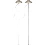 LED 7W Pflanzenleuchte 2er-Set Pflanzenlampe Pflanzenbeleuchtung 70cm Teleskopstab - Grau 2er-Set