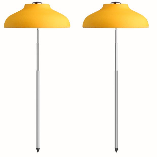 LED Pflanzenleuchte 2er-Set Pflanzenlicht mit Teleskopstab Gelb - Gelb 2er-Set