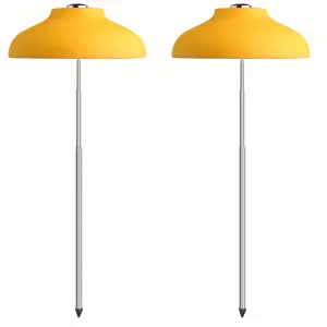 LED Pflanzenleuchte 2er-Set Pflanzenlicht mit Teleskopstab Gelb - Gelb 2er-Set
