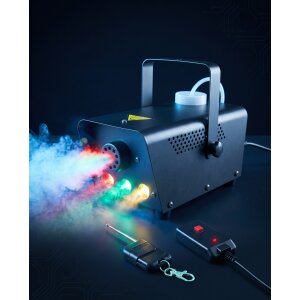 LED Nebelmaschine mit Fernbedienung & Farbwechsel -...