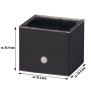 LED Solar Wandleuchte 2er-Set mit Bewegungsmelder Up & Down-Technik, Warmweiß, - Würfel 2er-Set