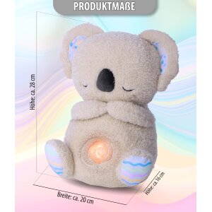 Schlummer Koala Kuscheltier Nachtlicht Musik Timer waschbar für Babys