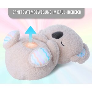 Schlummer Koala Kuscheltier Nachtlicht Musik Timer waschbar für Babys