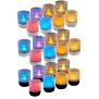 LED Akku Lounge Lights 4er-Set mit Touchsensor Kabellos für Innen und Außen RGBW Flackereffekt