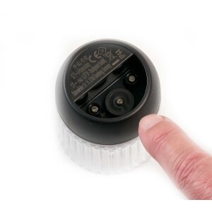 LED Akku Lounge Lights 4er-Set mit Touchsensor Kabellos für Innen und Außen - Transparent / schwarz