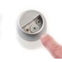 LED Akku Lounge Lights 4er-Set mit Touchsensor Kabellos für Innen und Außen RGBW - Matt / silber
