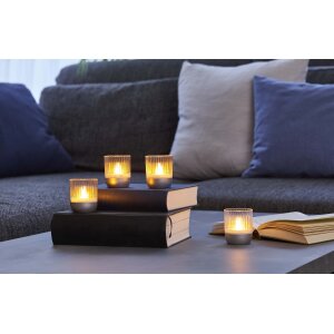 LED Akku Lounge Lights 4er-Set mit Touchsensor Kabellos...