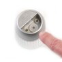 LED Akku Lounge Lights 4er-Set mit Touchsensor Kabellos für Innen und Außen - Transparent / silber