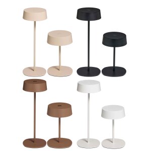 Elegante LED Akku Tischleuchte Dimmbar Kabellos Metall...
