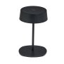 Elegante LED Akku Tischleuchte Dimmbar Kabellos IP54 Metallgehäuse höhenverstellbar schwarz