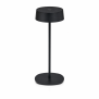 Elegante LED Akku Tischleuchte Dimmbar Kabellos IP54 Metallgehäuse höhenverstellbar schwarz