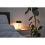 Elegante LED Akku Tischleuchte Dimmbar Kabellos IP54 Metallgehäuse höhenverstellbar schwarz