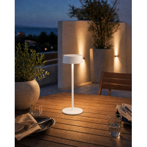Elegante LED Akku Tischleuchte Dimmbar Kabellos IP54...