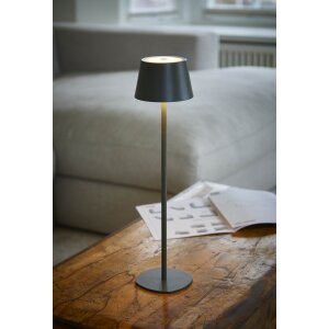 3in1 LED Tischlampe 2er-Set Flaschenleuchte in olivegrün max. 45cm hoch mit - Olivegrün 2er-Set