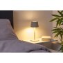 3in1 LED Tischlampe Flaschenleuchte max. 45cm hoch mit 3000mAh Akku 200lm warmweiß - Plissee beige