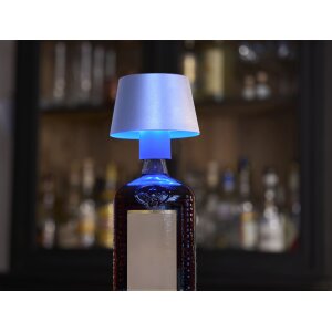 3in1 LED RGB Tischlampe Flaschenleuchte max. 45cm hoch mit 3000mAh Akku 200lm warmweiß und - chrome