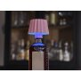 3in1 LED Tischlampe Flaschenleuchte max. 45cm hoch mit 3000mAh Akku 200lm warmweiß - Plissee pink