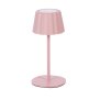 3in1 LED Tischlampe Flaschenleuchte max. 45cm hoch mit 3000mAh Akku 200lm warmweiß - Plissee pink