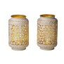 Orientalisches LED Windlicht 2er-Set mit faszinierendem Schattenspiel für gemütliche Atmosphäre