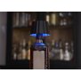 3in1 LED Tischlampe Flaschenleuchte max. 45cm hoch mit 3000mAh Akku 200lm warmweiß - Plissee schwarz