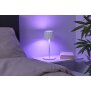 3in1 LED Tischlampe Flaschenleuchte max. 45cm hoch mit 3000mAh Akku 200lm warmweiß - Plissee weiß