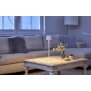 3in1 LED Tischlampe Flaschenleuchte max. 45cm hoch mit 3000mAh Akku 200lm warmweiß - Plissee weiß