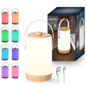 LED Akku Laterne für Innen und Außen mit...