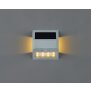 LED Solar Wandleuchte mit Bewegungsmelder & Dämmerungssensor  ideal für - weiß warmweiß