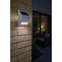 LED Solar Wandleuchte mit Bewegungsmelder & Dämmerungssensor  ideal für - weiß warmweiß