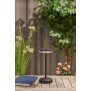LED Solar Tischlampe Tischleuchte mit Akku Cocktaillampe USB-C stufenlos dimmbar - schwarz