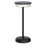 LED Solar Tischlampe Tischleuchte mit Akku Cocktaillampe USB-C stufenlos dimmbar - schwarz